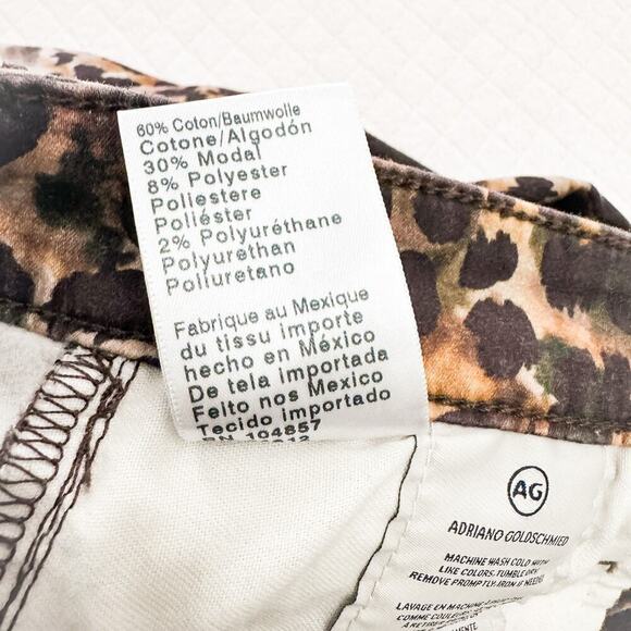 AG The Farrah High-Rise Skinny Ankle Printed Denim Jeans Size 27 - Picture 5 of 8